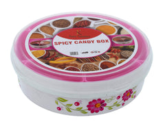 Kuber Industries Airtight Plastic Masala (Spice) Box/Dabba/Spice Organiser with Lid & 7 Containers (Pink & White)-KUBMART15535, standard