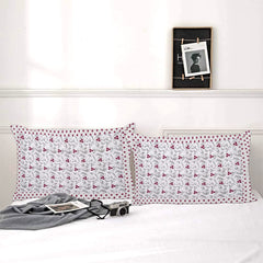 Kuber Industries Dot Print Cotton Pillow Cover- 17x27 Inch, Set of 6 (Pink)