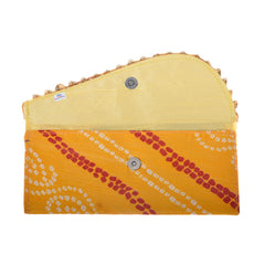 Kuber Industries Heart Home Shagun Envelope for Gift|Bandhej Pattern for Gifting Lifafa|Cardboard Envelope for Marriage|Many Occassions|Pack of 3 (Assorted)