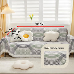 Kuber Industries Decorative Chenille Sofa throw|Throw for Sofa, Bed & Couch|Ideal for Indoor & Outdoor "70x51" Inches (Multi)