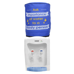 Kuber Industries Rexine 2 Pieces Water Dispenser Bottle Cover with Rexine Water Level Indication 20 Litre (Red & Blue)-CTKTC13527