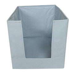 Kuber Industries 4 Piece Non Woven Shirt Stacker Wardrobe Organizer Set, Grey and Blue