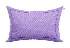Heart Home Rhombus Design Cotton Pillow Covers, 18 x 28 inch, Set of 4 (Purple)