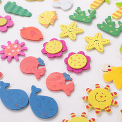 Kuber Industries Cute Fish Shape Fridge Magnets|Home Décor|Best Souvenir Gift|Pack of 48|Multi|