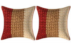 Kuber Industries Checkered 2 Piece Cotton Cushion Cover - 17"x17", Multicolour (CTKTC02711)