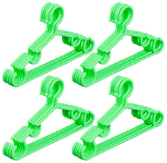 Heart Home Plastic 20 Pieces Baby Hanger Set for Wardrobe (Green) - HEART2857