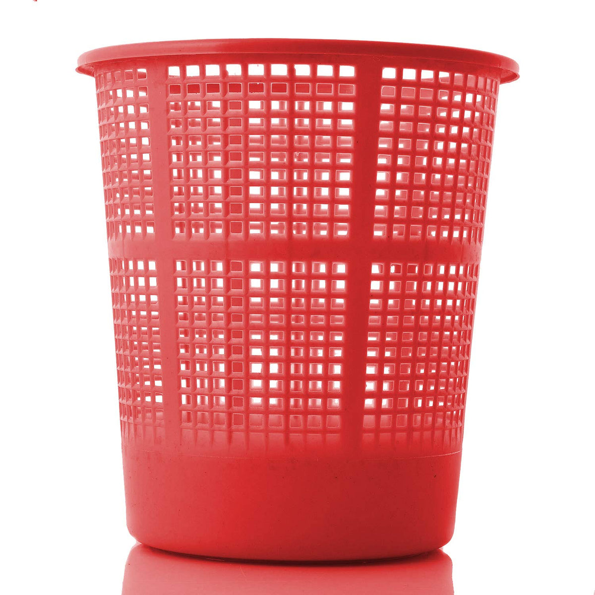 Kuber Industries Plastic Dustbin Garbage Bin for Office use, School, Bedroom, Kids Room, Home, Multi Purpose, 5 Liters (Red)-KUBMART230, Standard