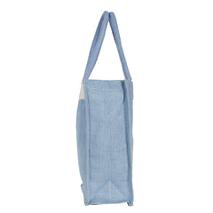 Kuber Industries Jute Shopping Bag|Lunch Carry Bag|Tote Bag|Gift Bag For Wedding, Festivals (Purple)