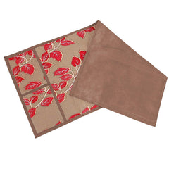 Kuber Industries Leaf Design PVC Microwave Oven Top Cover 20 Litre with Utility 4 Pockets (Gold) - CTKTC45656