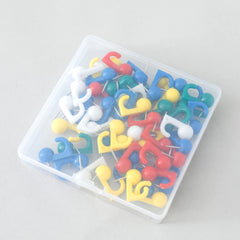 Kuber IndustriesSolid color Push Pins Tacks|Heavy-Duty Notice Board Pins|"50" (Multi)
