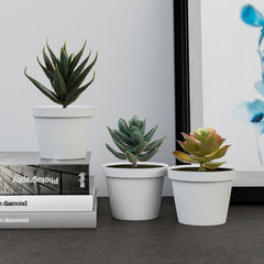 Heart Home Flowers Succulent Leaves | Artificial Succulent Leaves for office | Flower Succulent Leaves for Outdoor | Succulent Leaves for Home Décor | Pack of 6 | Green