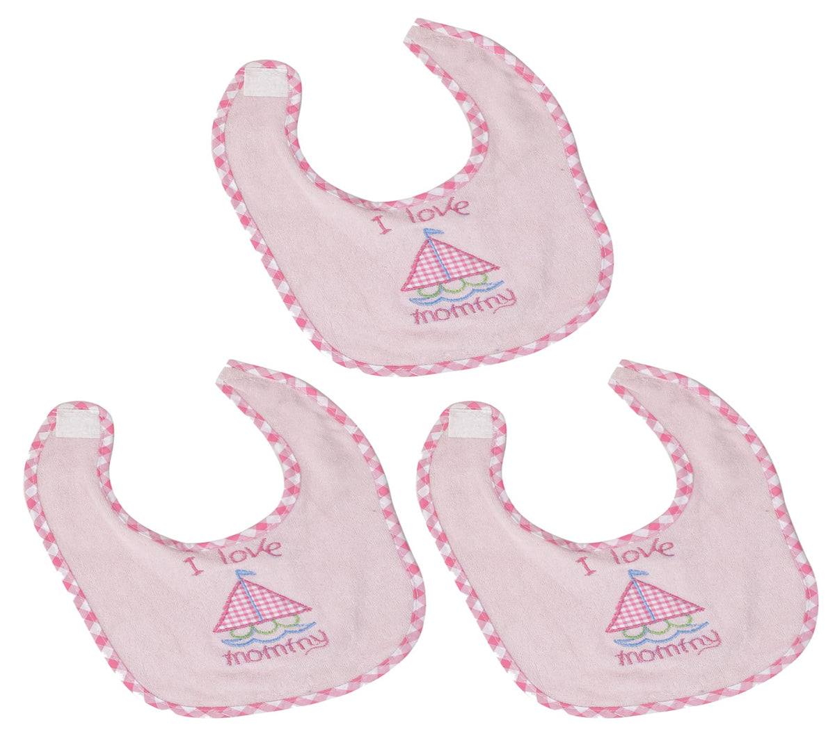 Heart Home Unisex Baby Cotton Super Bib, Baby Bib, Washable, Stain And Odor Resistant-Pack of 3 (Pink)-HS43HEARTH25504