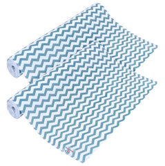 Heart Home Shelf Liner | EVA Kitchen Cabinet Shelf Mat | Anti-Slip Bathroom Mat | Fridge Mat | Table Mat | Zig Zag Design Wardrobe Mat | 1.5 Meter | Pack of 2 | Green