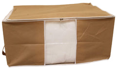 Kuber Industries 4 Piece Non Woven Under Bed Storage Organiser, Extra Large, Brown (CTKTC0372)