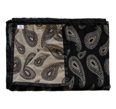 Heart Home Cotton Carry Print 4 Seater Center Table Cover/Table Cloth for Home Decorative 60 in. x 40 in. (Black) 54HH4376.