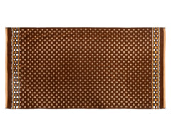 Heart Home Luxurious Dot Printed Soft Cotton Bath Towel Perfect for Daily Use, 30"x60" - Pack of 2 (Brown)-50HH01797