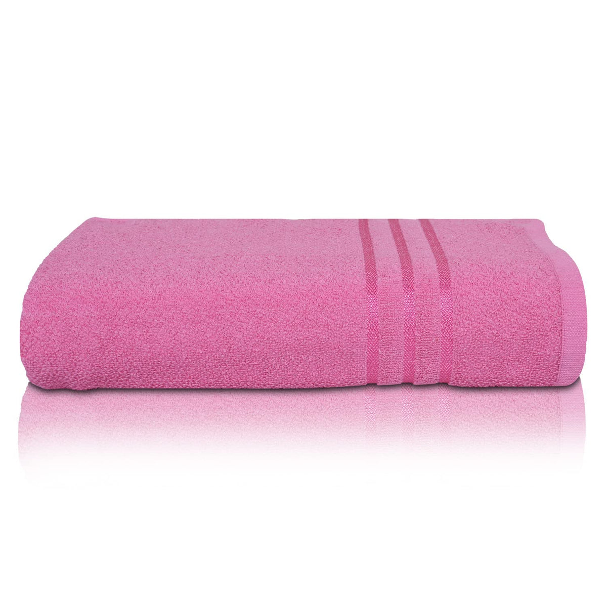 Kuber Industries Cotton Super Absorbent Bath Towel|Anti-Bacterial & Quick Dry Towel for Bath,Beach,Yoga,Fluffy,(Pink,Large)
