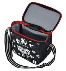 Kuber Industries Disney Print Insulated Lunch Bag for Office Men, Women and Kids - Tiffin Bag for School, Picnic, Camping, Outdoor (Black, Canvas)