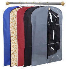 Kuber Industries 5 Pieces Half Transparent Non Woven Men's Coat Blazer Suit Cover (Grey & Black & Maroon & Brown & Royal Blue) -CTKTC041538