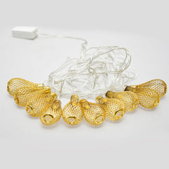 Kuber Industries Diwali Lights | Diwali String Light For Décor | Lights for Christmas | Lights for Navratri | Lights for Party | Lights for Indoor & Outdoor | Litchi String Lights | Golden