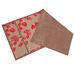 Kuber Industries Leaf Design PVC Microwave Oven Top Cover 30 Litre with Utility 4 Pockets (Gold) - (CTKTC045662)