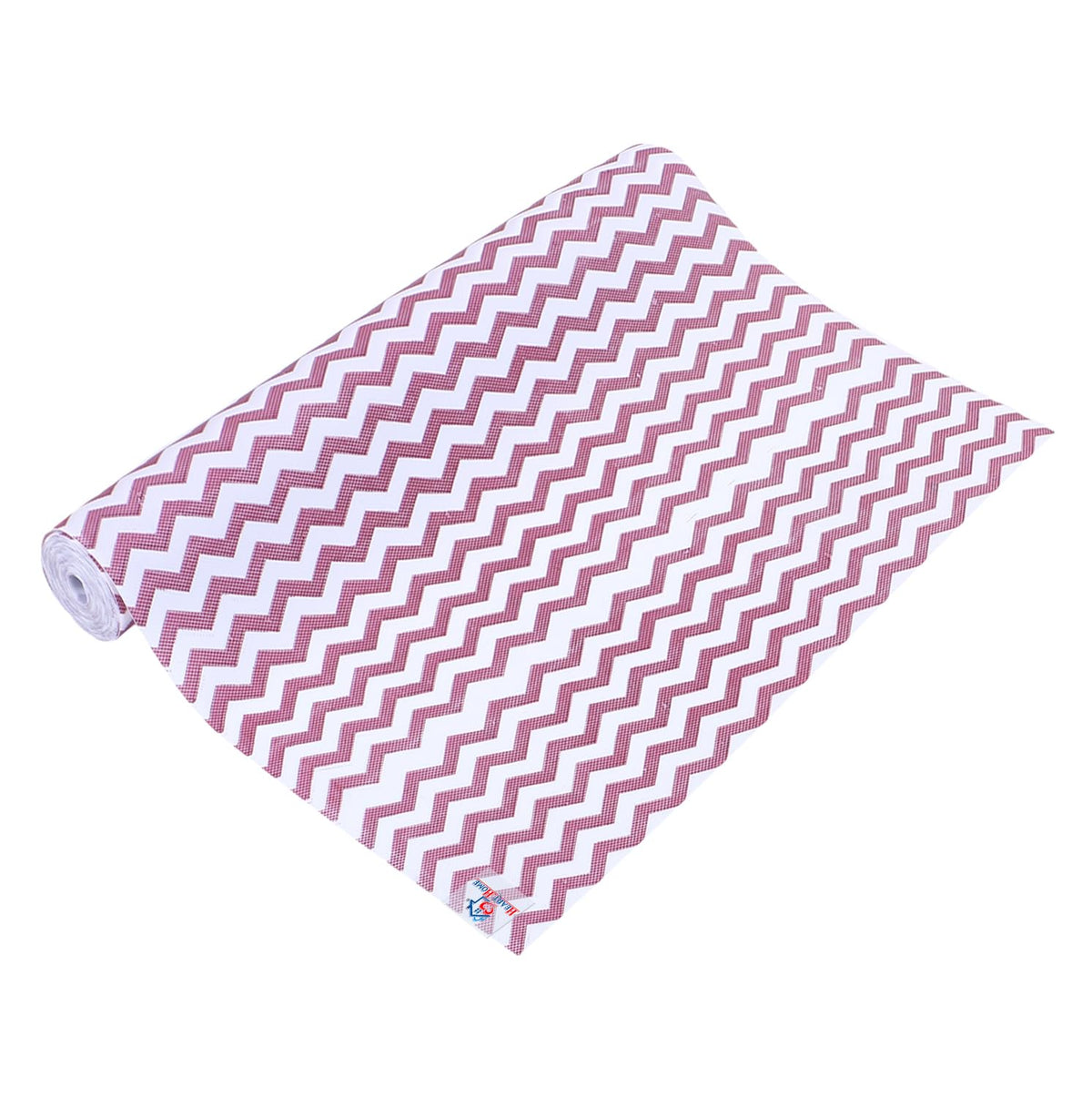 Heart Home Shelf Liner | EVA Kitchen Cabinet Shelf Mat | Anti-Slip Bathroom Mat | Fridge Mat | Table Mat | Zig Zag Design Wardrobe Mat | 10 Meter | Pink