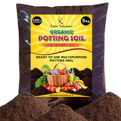 Kuber Industries Enriched Organic Earth Magic Potting Soil Fertilizer for Plants, 15 KG(Brown)-KUBMART15009