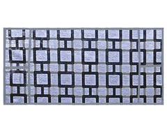 Kuber Industries Check Printed PVC Microwave Oven Top Dust Oil Proof Cover, Protective Cover with 4 Utility Pockets (Grey)