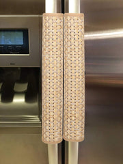 Kuber Industries Jute 2 Pieces Fridge Handle Cover (Brown), CTKTC13870,Standard