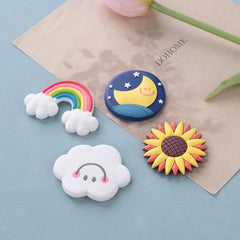 Kuber Industries Cute Sky Shape Fridge Magnets|Home Décor|Best Souvenir Gift|Pack of 4|Multi|