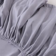 Kuber Industries Double Bed Mattress ProtectorBed Protecter with Elastic 150x200 CM (Grey)