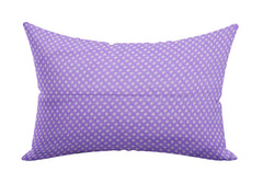 Heart Home Rhombus Design Cotton Pillow Covers, 18 x 28 inch, Set of 2 (Purple)