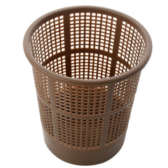 Kuber Industries Mesh Open-Top Dustbin/Garbage Bin|Multipurpose With Plastic Material|Size 22 x 22 x 25 CM, Pack Of 2, Capicity 5 litres (Brown & Grey)