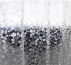 Kuber Industries Coin Design PVC AC Shower Curtain - 8 ft, Transparent (CTKTC03537, Washable)