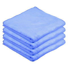 Kuber Industries Cleaning Towel | Reusable Cleaning Cloths for Kitchen | Duster Towel for Home Cleaning | 400 GSM Cleaning Cloth Towel for Car | Bike | 50x70 | Pack of 4 | Blue