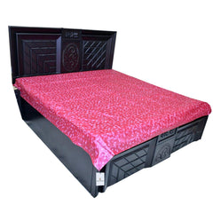 Kuber Industries PVC Double Mattress Protector (Pink, Standard, Polyvinyl Chloride)