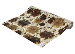 Kuber Industries Flower Print Shelf Liners for Kitchen Shelves,cupboards,Wardrobe,Drawer mats Liners for Kitchen, 10 Mtr (Cream)-KUBMART15094