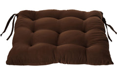 Kuber Industries Chair Pad|Chair Cushion Pad|Chair Cushion Square Chair Pad/Cushion|Quilted Microfiber Fabric|Soft & Comfortable Sitting|Pack of 2 (Brown)