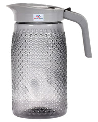 Heart Home Plastic Water Jug with 6 Tumblers Drinkware Set (Grey)-45HH052