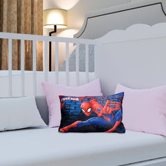 Heart Home Marvel Spiderman Print Baby Pillow|Polyester Super Soft Kids Pillow for Sleeping & Travel,12 x 18 Inch,Pack of 2 (Navy Blue)