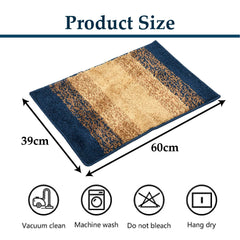 Kuber Industries Door Mat | Soft Shaggy Door Mat | Super Absorbent Cotton Floor Mat | Bath Mat for Indoor & Outdoor | Door Mat for Entryway| Green