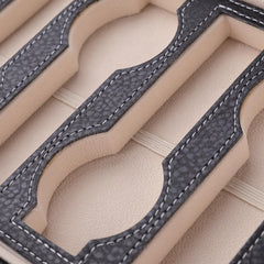 Kuber Industries 8 Slots Watch Zipper bag |Watch Organizer For Men & Women (Black)