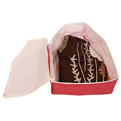 Kuber Industries Cotton Blouse Cover Set of 2 Pcs (Pink)