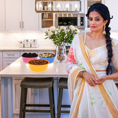 Kuber Industries Bowls|Plastic Dishwasher Safe Bowl|Serving Bowls|Bowls for Kitchen|Microwave Safe Bowls for Salad|Soup|Pasta|1000 ML|Pack of 6 (Multicolor)