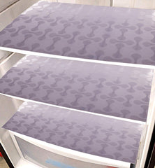 Kuber Industries Coin Design PVC 6 Piece Refrigerator Drawer Mat Set, White - CTKTC21851