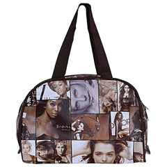 Heart Home Multiuses Rexine Women Print Travel Toiletry Bag/Dopp Kit For Traveling Pack of 2 (Brown) 52HH4114