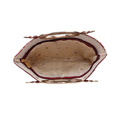 Kuber Industries Silk Clutch Ladies Handbag (Maroon) -CTKTC8792