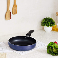 Heart Home Nonstick Pan|Aluminium Frying Pan|Nonstick Tawa|Egg Pan|Granite Coating Omelet Pan for Kitchen (Blue)