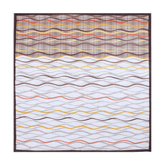 Heart Home Bed Server|PVC Rose Floral & Strips Print Both Sided Food Mat|Waterproof Mattress Protector, 35x35 Inch (Multicolor)