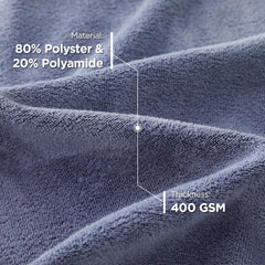 Kuber Industries Microber Cleaning Cloth (40cmX60cm) 400 GSM - Super Absorbent, Quick-Dry, Lint & Scratch Free | Multipurpose Wash Cloth for Kitchen, Window, Cars, SS Silverware | Grey (Pack of 3)